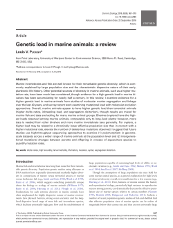 Genetic load in marine animals: a review