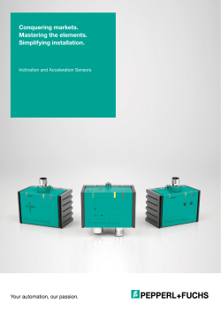 Inclination and Acceleration Sensors