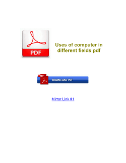 Uses of computer in different fields pdf
