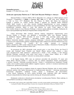 muzeum polskie w ameryce zaprasza przyjaci&oacute;ł