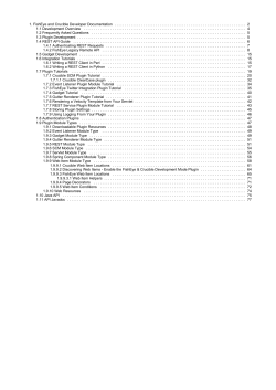 1. FishEye and Crucible Developer Documentation