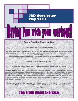 May 2017 Newsletter - Jerome Recreation District