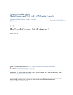 The French Colonial Mind, Volume 2