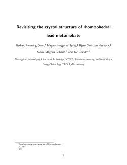 Revisiting the crystal structure of rhombohedral lead