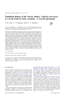 Population biology of the Norway lobster, Nephrops norvegicus (L