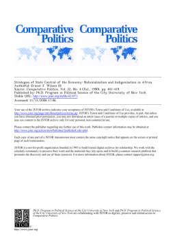 Strategies of State Control of the Economy