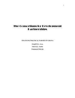 Financing Political Parties In Ghana