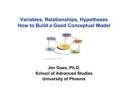Building a Conceptual Model