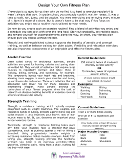 Design Your Own Fitness Plan