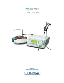 Implantmed Surgical Drill System