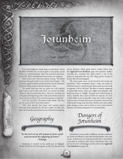 Geography Dangers of Jotunheim