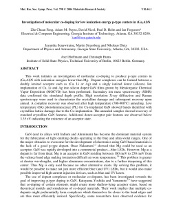 Investigation of molecular co-doping for low ionization energy p
