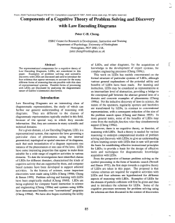 Components of a Cognitive Theory of Problem