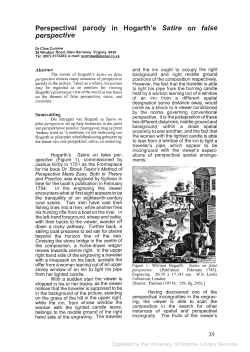 Perspectival parody in Hogarth`s Satire on false perspective