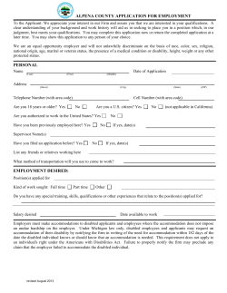 Employment Application