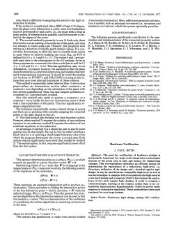 Hardware Verification - IEEE Computer Society