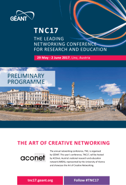 PRElimiNARy PRoGRAmmE - TNC17