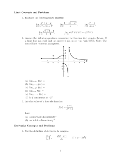 Final Exam Review Sheet 1