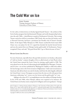 The Cold War on Ice
