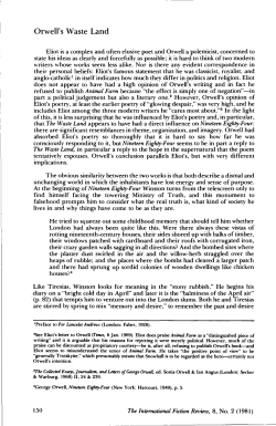 Orwell`s Waste Land