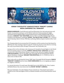 roman &ldquo;chocolatito&rdquo; gonzalez/carlos &ldquo;principe