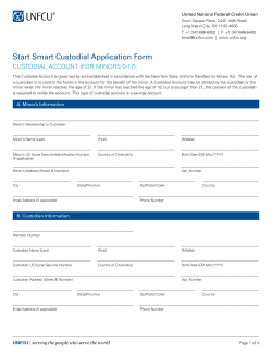 Start Smart Custodial Application Form