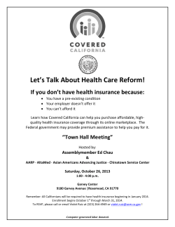 L Let`s T Talk A bout Healt h Care e Refo orm!