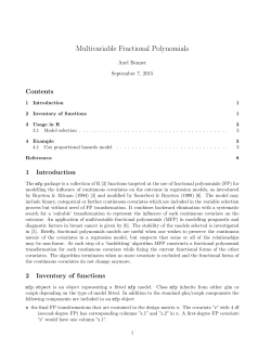 Multivariable Fractional Polynomials