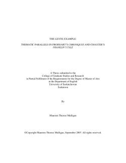 THE GENTIL EXAMPLE: THEMATIC