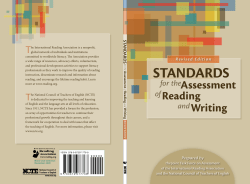 Standards for the Assessment of Reading and Writing