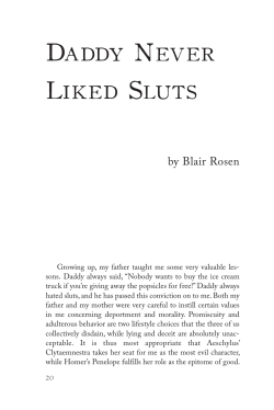 DADDY NEVER LIKED SLUTS