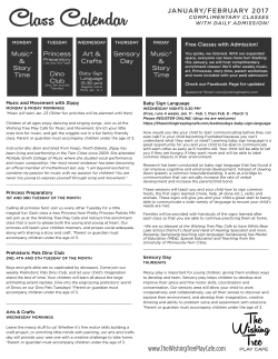 register for classes - The Wishing Tree Play Cafe