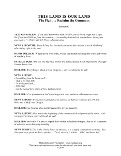 This Land Is Our Land - Transcript