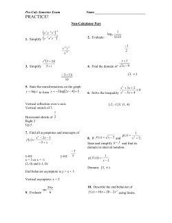 Semester Exam Practice Answers