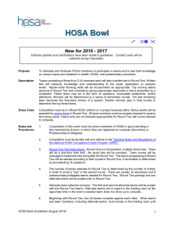 HOSA BOWL
