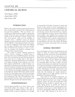 Chemical Burns - The Podiatry Institute
