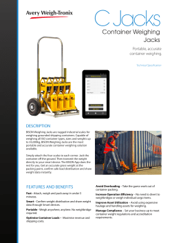 Container Weighing Jacks - Avery Weigh