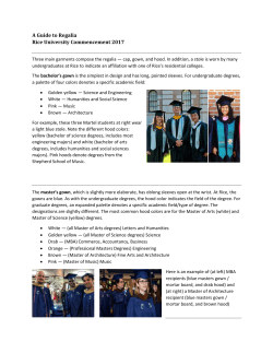 A Guide to Regalia Rice University Commencement 2017