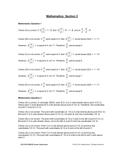 Mathematics: Section 2