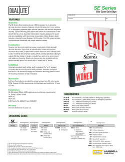 Die Cast Exit Sign - Dual-Lite