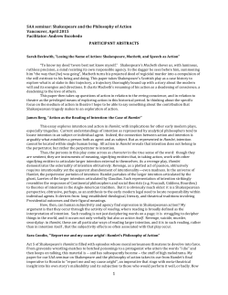 1 - Shakespeare Association of America