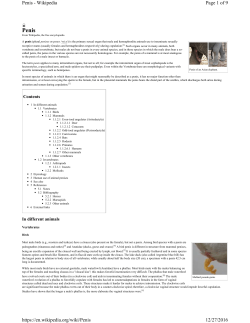 Page 1 of 9 Penis - Wikipedia 12/27/2016 https://en.wikipedia.org