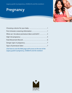 Pregnancy - Legacy Health