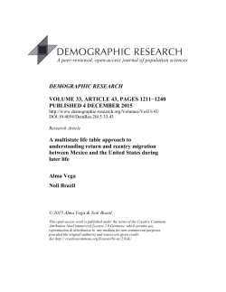 Full Text  - Demographic Research