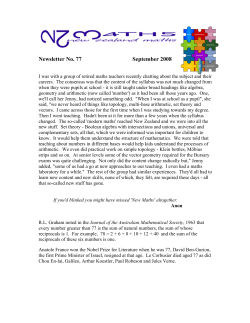 Newsletter No 77