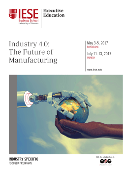 Industry 4.0 - EOS e-Manufacturing Solutions