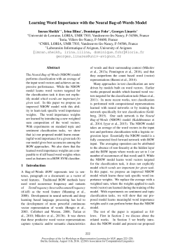 Learning Word Importance with the Neural Bag-of