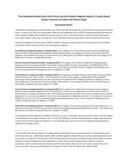 The Employment Based Green Card Process and