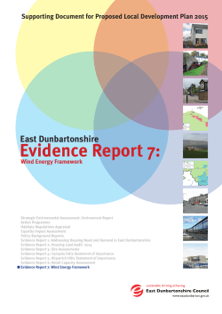 Evidence Report 7 - Wind Energy Framework
