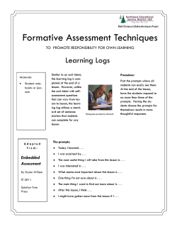 Learning Logs - of files.esd189.org
